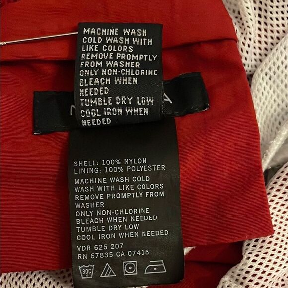 Nautica Red Swim Trunks Bathing Suit Mens Size XXL Beach Vacation - Picture 10 of 11